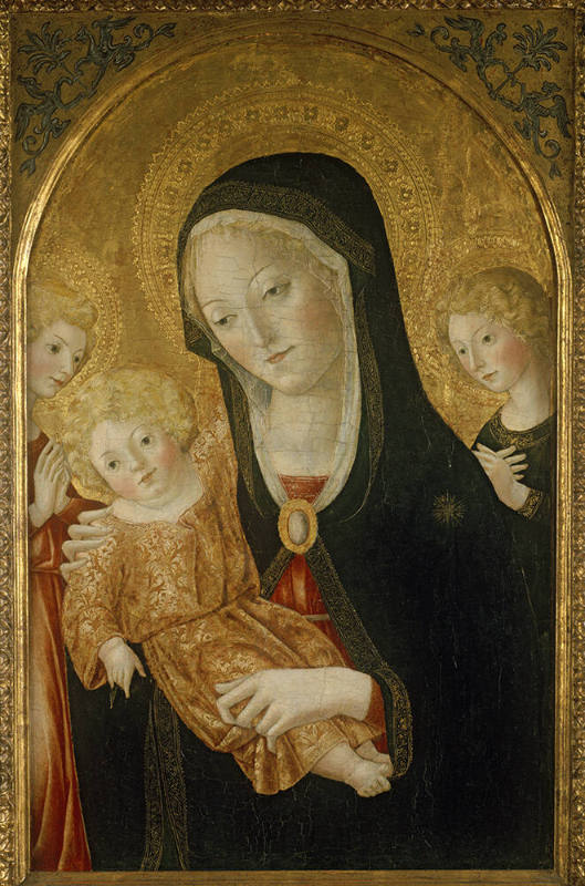 Madonna and Child with Two Angels