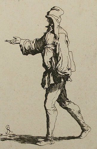 Walking Youth Holding a Book