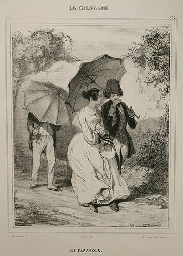 Les Parasols, Plate 2