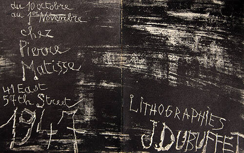 Catalog for Exhibition of Lithographs by Jean Dubuffet