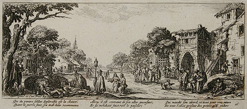 Soldiers Dying by a Roadside, Plate 16