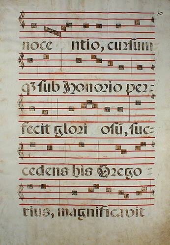 Gregorian Music Manuscript