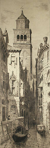 Canal Scene in Venice