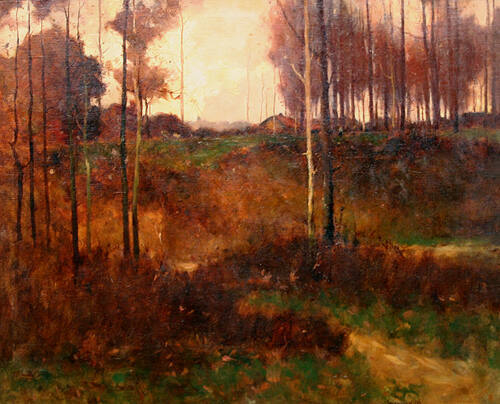 Landscape with Tall Trees