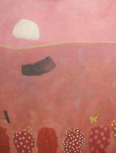 Pink Hill with Cloud