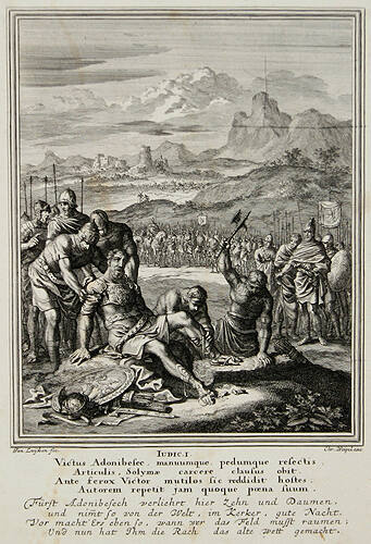 The Mutilation of Adoni-bezck after Judah's Victory (Judges 1)
