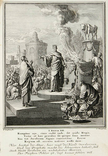God Destroys King Jeroboani's Altar to False Gods (1 Kings 13)