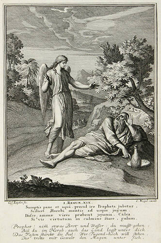 The Lord Sends an Angel to Feed Elijah (1 Kings 19)