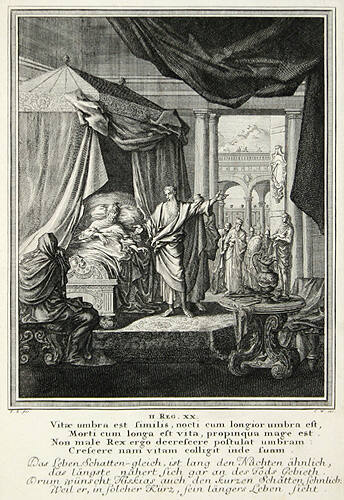 The Prophet Isaiah Tells King Hezekiah the Lord Has Heard His Prayers (2 Kings 20)