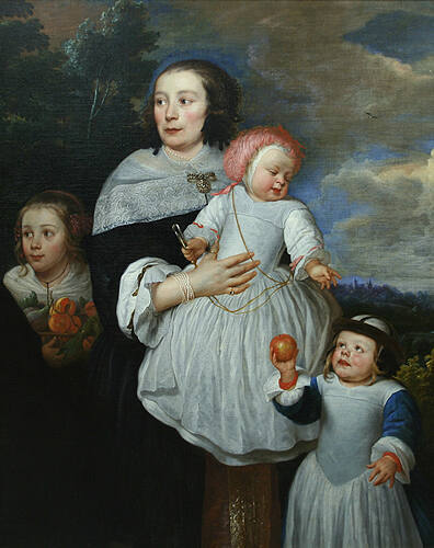 Portrait of a Lady with Her Three Children