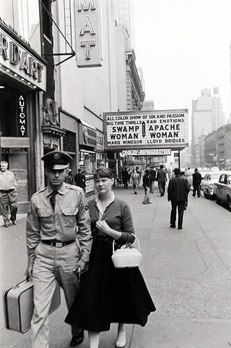Couple in Front of Movie Theater, New York City