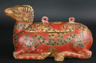 Ram-Shaped Lidded Box