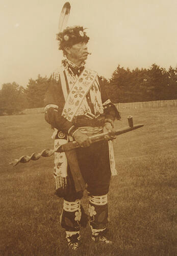 Man with Pipe, Menominee Reservation
