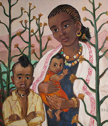 Athiopische Mutter mit Kindern (Ethiopian Mother with Her Children)