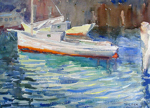 Sailboat on Dock