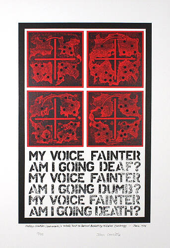Molloys Solution (2nd Version) + Tribute Text to Samuel Beckett by Nicholas Zurbrugg