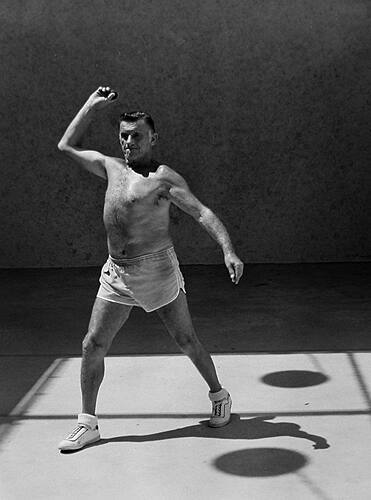 Eddie Libman Throwing Handball, Miami Beach, FL
