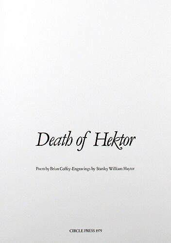 Death of Hektor, A Poem